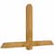 Ekena Millwork Eugene Rough Sawn Timber Gable Bracket, Western Red Cedar, 60"W x 35"H x 4"D x 4"F, 14/12 Pitch GBW060X35X0404EUG00RWR - alternate 5
